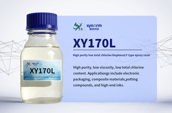 XY170L High Purity Low Chlorine Epoxy Resin CAS 28064-14-4 Molecular Formula (C6H6O.C3H5ClO.CH2O)x, Poly Bisphenol  F-co-epichlorohydrin Glycidyl End-capped