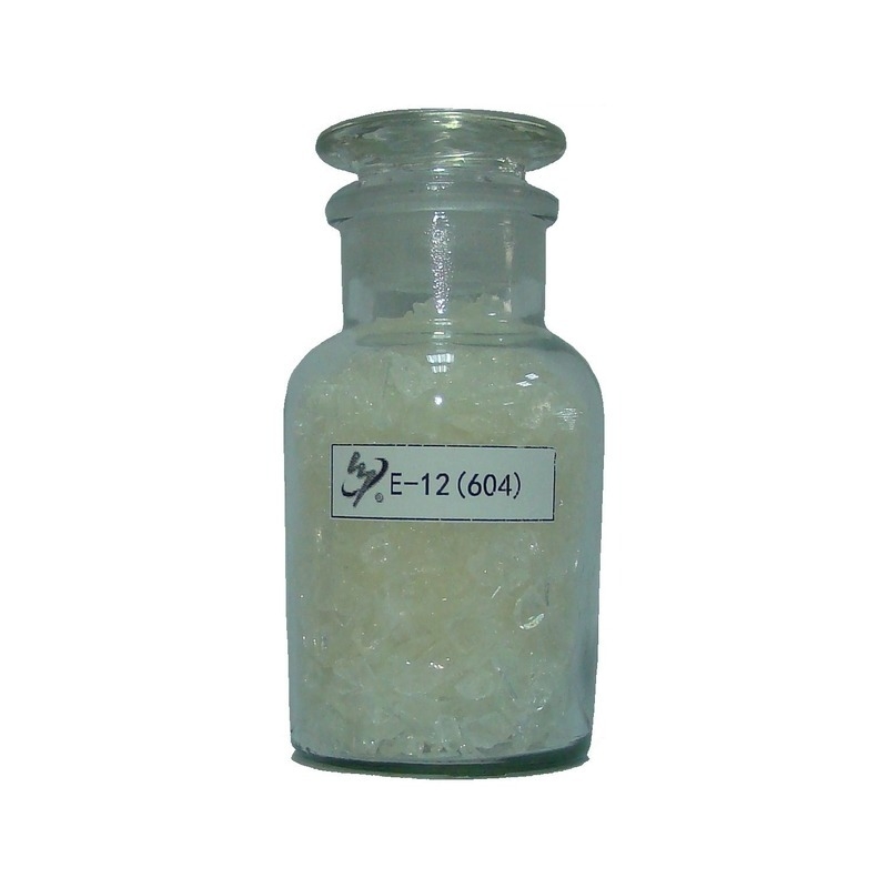 CAS 25036-25-3 Epoxy Resin E-12 (604), for powder coatings, EC No. 607-500-3, Molecular Formular (C18H22O3)n.C22H26O4, Poly(Bisphenol A-co-epichlorohydrin) glycidyl end-capped